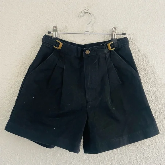 Vintage Newport News High Rise Black Shorts 100% Cotton - Picture 9 of 11